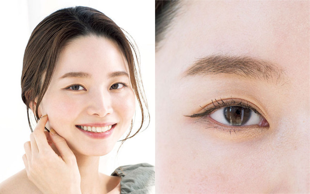 すっきり大人っぽ顔に変身 甘眉 辛めアイラインで優しげな目元になれる 美的 Com