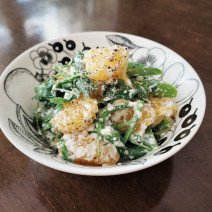 食べて気分爽快、たんぱく質×ビタミンCで美肌力アップ！「甘夏とクレソン、アスパラの白和え風サラダ」Today’s SALAD #206