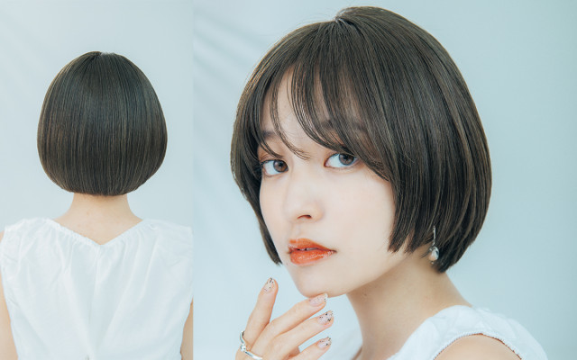 最旬ヘアスタイル 360度隙なし美人 丸みのあるシルエットが大人っぽいミニボブ 美的 Com