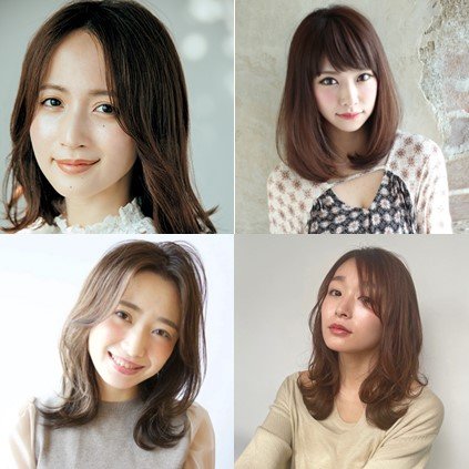 加藤あいさん風に近づく【15の髪型実例】おでこ出し＆前髪ありミディ～セミロング