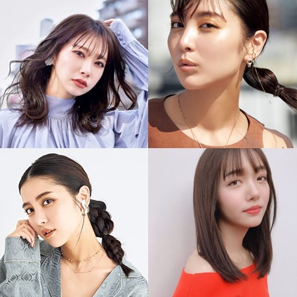 石川恋さん風に近づく【20の髪型実例】シースルーバング×セミロング