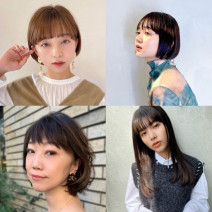 夏帆さん風に近づく【15の髪型実例】キュートな前髪あり×ショートボブ＆ロング