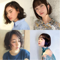 佐々木莉佳子さん風に近づく【13の髪型実例】シャレ感抜群！前髪あり・なし×黒髪系ボブ