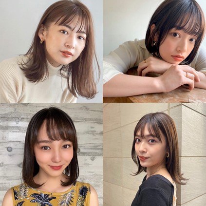 山田杏奈さん風に近づく【15の髪型実例】シースルーバングの今どきミディ