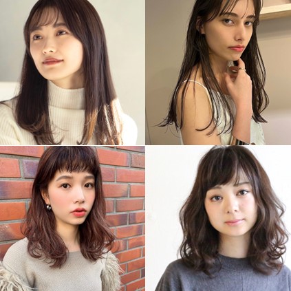 中村ゆりさん風に近づく【16の髪型実例】オン眉バングの大人可愛いヘア