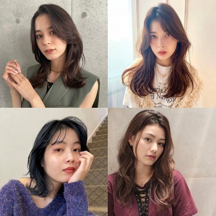 マギーさん風に近づく【15の髪型実例】色っぽい前髪のセミロング～ロング
