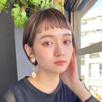 お洒落上級者 ベビーバング コンパクトボブのモードスタイル 美的 Com