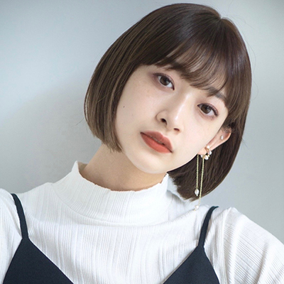 ぷつっとラインでこなれ感抜群！丸みシルエットの女っぽボブ｜最旬ヘアカタログ