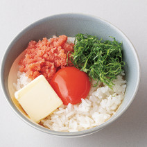 【卵かけごはんアレンジ】メンタイコ×バター×しそで高たんぱくと美肌効果を両立