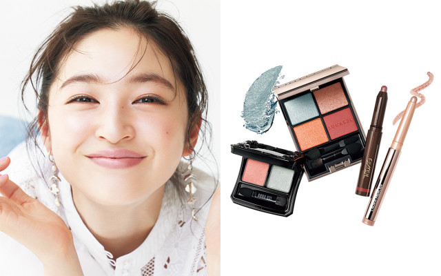 透明感のある目元は ピンク 水色 のアイシャドウで作る 人気h Mおすすめの秋メイクを伝授 美的 Com