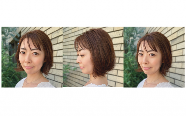 ワンカールパーマで作る大人の外ハネボブの秋色スタイル 美的 Com