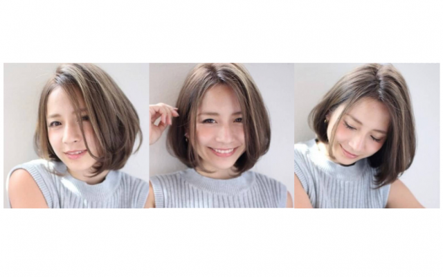 大人のふんわりショートボブとオリーブグレージュの秋スタイル 美的 Com