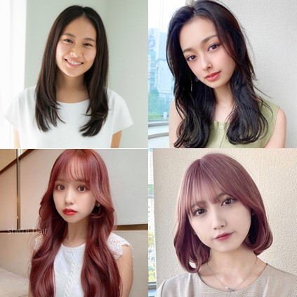 BLACKPINKジスさん風に近づく【14の髪型実例】黒髪系洗練ロング