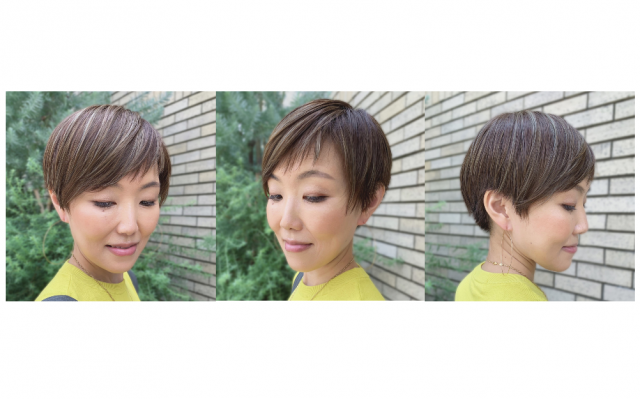 秋冬におすすめな大人ストレートベリーショートのハイライトスタイル 美的 Com