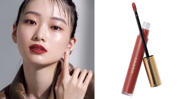 グッチの赤マットリップで上品でこなれたハンサム美人顔に|最旬 グッチの赤マットリップで上品でこなれたハンサム美人顔に|最旬