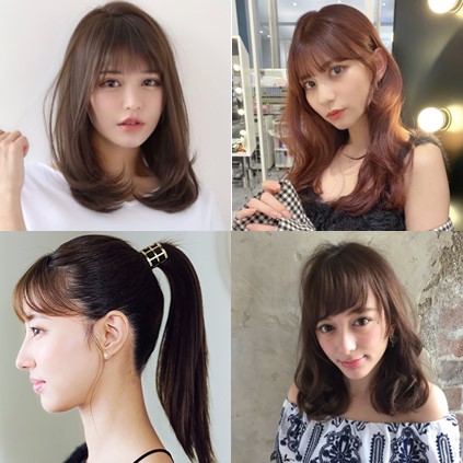 NiziU ニナさん風に近づく【15の髪型実例】前髪ありセミロング～ロング＆アレンジ