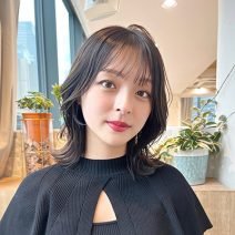 品良く艶やかに！顔まわりカットで、結んでも可愛いくびれ美人ボブ｜最旬ヘアカタログ