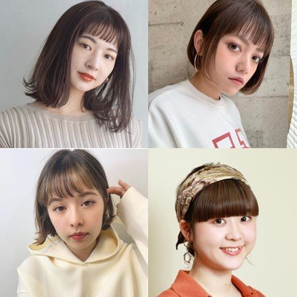 夏子さん風に近づく【16の髪型実例】ぱっつんバングボブ＆アレンジ