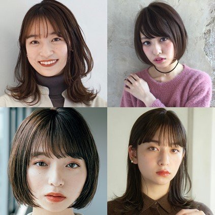 竹内由恵さん風に近づく【14の髪型実例】大人可愛い暗髪ヘア