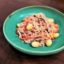 酢を効かせた具だくさんのあっさりなますで、胃腸疲れ解消！「やみつき七福なます」【Today’s SALAD #221】