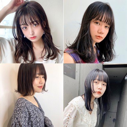 中田青渚さん風に近づく【14の髪型実例】黒髪系の清楚なスタイル