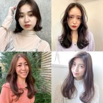 パープル系アッシュで寒色透明感な髪色【スタイル12選】