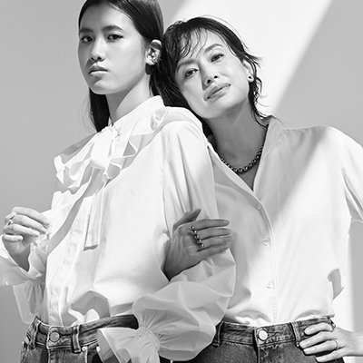 モデル高橋里奈さん＆衣里茉さん、「母娘でクリアな美肌」の秘密とは？｜biiku