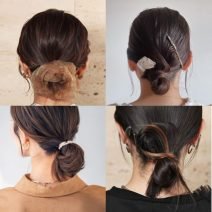 低めお団子の3つのやり方とアレンジ【12選】髪の長さ別に作り方が分かる！