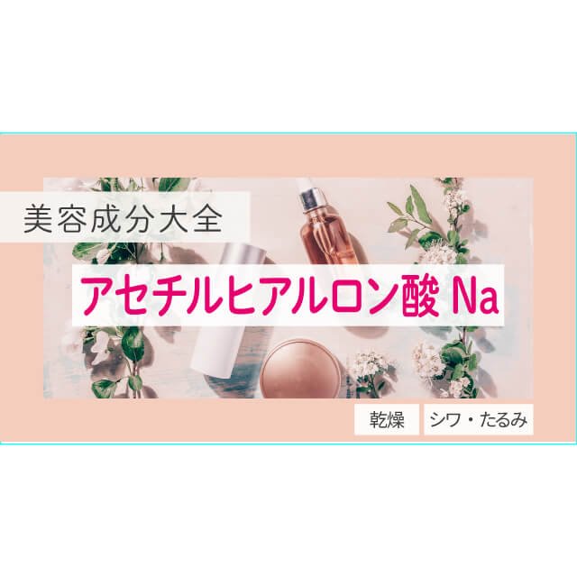 アセチルヒアルロン酸Na｜化粧品としての効果は？【美容成分大全】