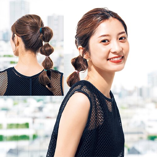 海やプールで濡れてもOK！ 可愛い簡単ヘアアレンジ「玉ねぎ結び」