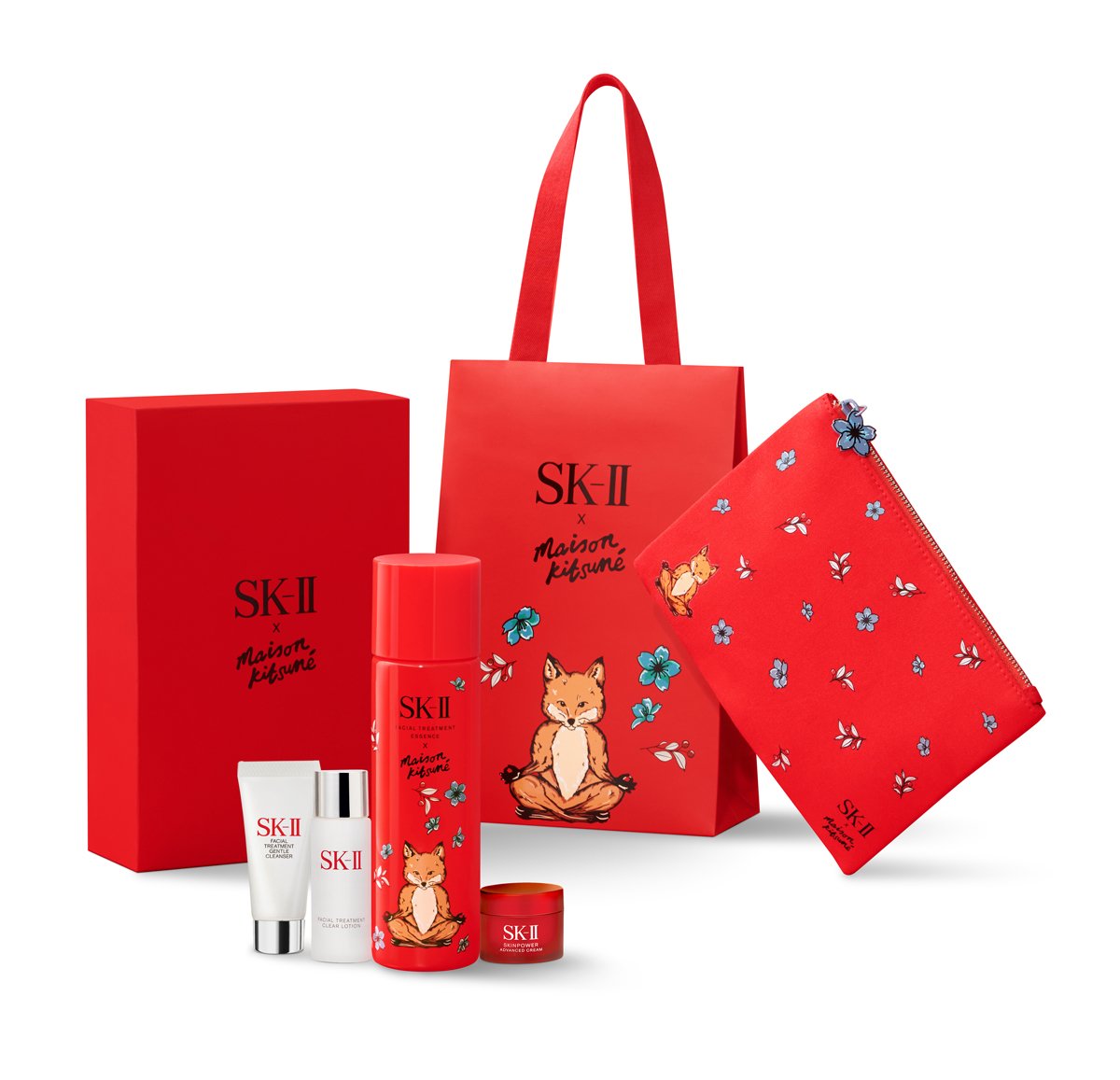 sk-II フェイシャル トリートメント エッセンス クリスマスコフレレッド