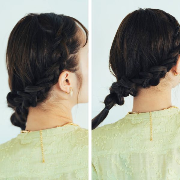 「片編み込み」でおしゃれアレンジ！フォーマルヘアにも◎。作り方を詳しく解説【ヘアアレンジ基本のき】