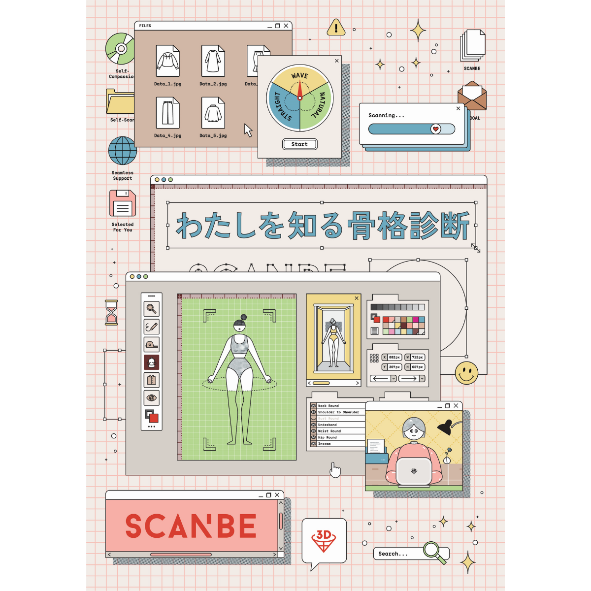 ワコールの3秒でボディを3D測定＆診断できる『わたしを知る骨格診断』がすごい！