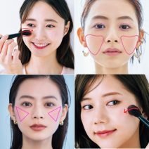 【チークの塗り方｜基本・応用】顔型・顔タイプ別＆2024流行りの入れ方