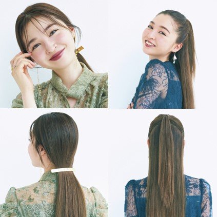 「ストレートヘア」の巻かない簡単ヘアアレンジ【24選】