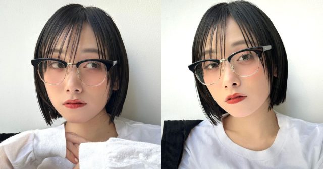 暗髪でも垢抜け＆透け感も！カジュアルに纏えるモード感スリークボブ