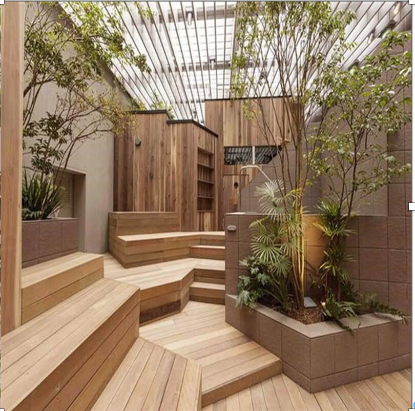 SAUNAS3Fの外気スペース