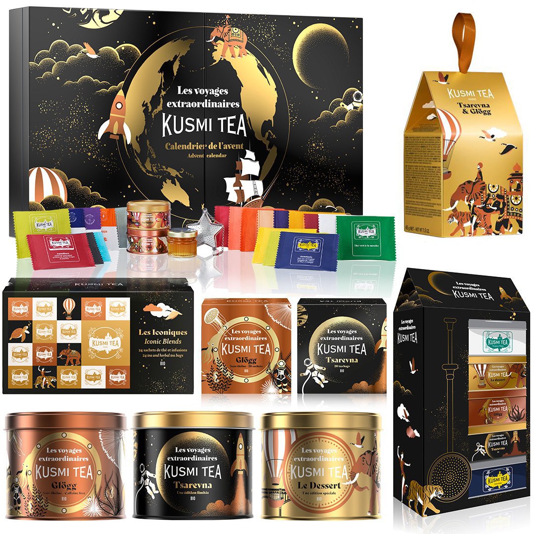 【KUSMI TEA（クスミティー）×クリスマスコフレ2025】ギフトセットやアドベントカレンダーまでギフトやご褒美におすすめの限定品が多数