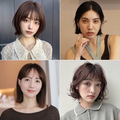 「丸顔」だからこそ似合う【ボブ】最新29選｜前髪ありなしから多毛向けまで