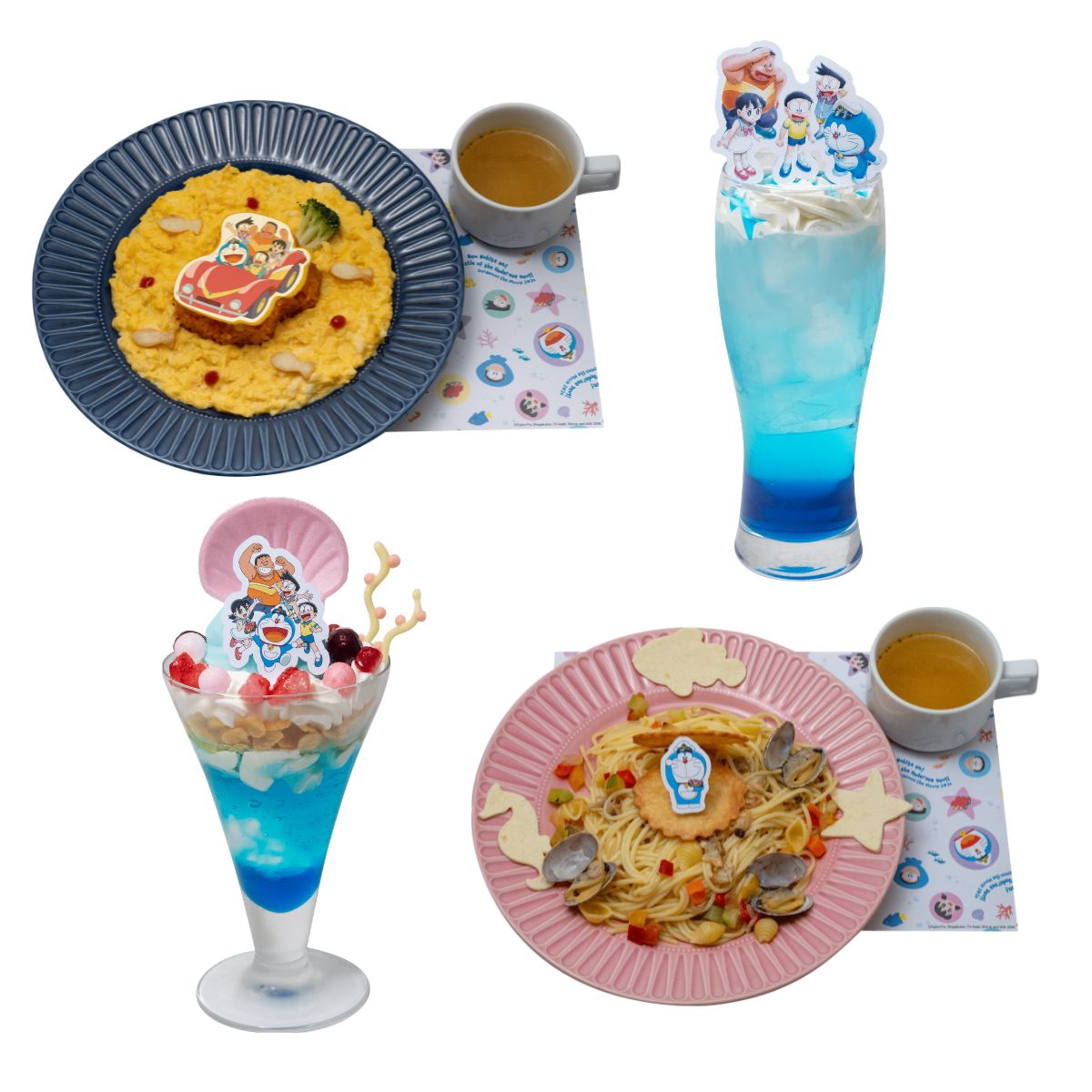 『映画ドラえもん 新・のび太の海底鬼岩城』の限定メニューがCafe Lishに登場。心躍る海底大冒険へ