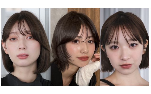 小顔ボブ【24選】2026トレンドヘアや顔型別のおすすめスタイルを紹介