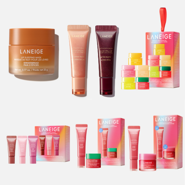 【LANEIGE（ラネージュ）×クリスマスコフレ2026】ホリデー限定フレーバー＆グロウィバームリップの限定カラーが登場！プレゼントにぴったりなキットも♡